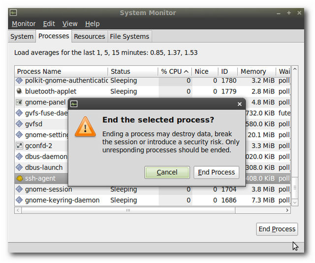 Usare Ctrl+Alt+Canc in Ubuntu